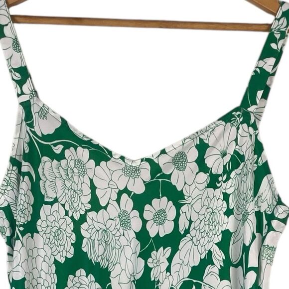 J Crew Gwyneth V-Neck Size 10 NEW Cupro-blend Slip Dress in Kelly Floral Silky - Picture 5 of 14